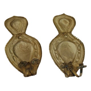 Mid-Century Baroque Swedish Brass Sconces, Set of 2 For Sale