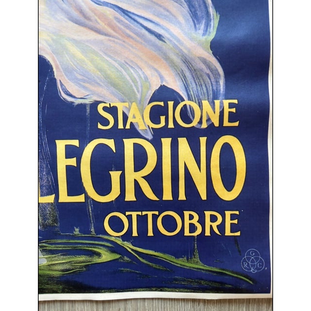 San Pellegrino Grande Stagione Poster after Leopoldo Metlicovitz, Italy, 1970s For Sale - Image 4 of 6