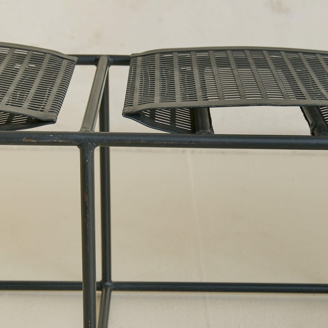 Mario Botta Vintage Swiss Black Lacquered Bench in the Manner of Mario Botta For Sale - Image 4 of 18