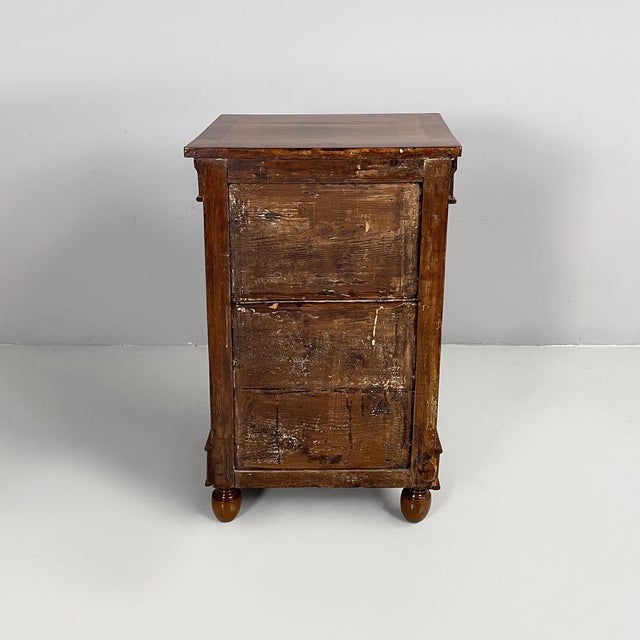 1930s Italian Art Deco Wooden Bedside Tables, 1930s, Set of 2 For Sale - Image 5 of 17