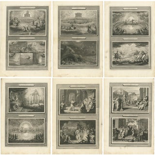 Pieter Mortier, The Apocalypse of Saint John, 1700, Paper, Set of 6 For Sale