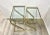 Brass Modern Glass Top Brass Frame Nesting Tables - A Pair For Sale - Image 8 of 12