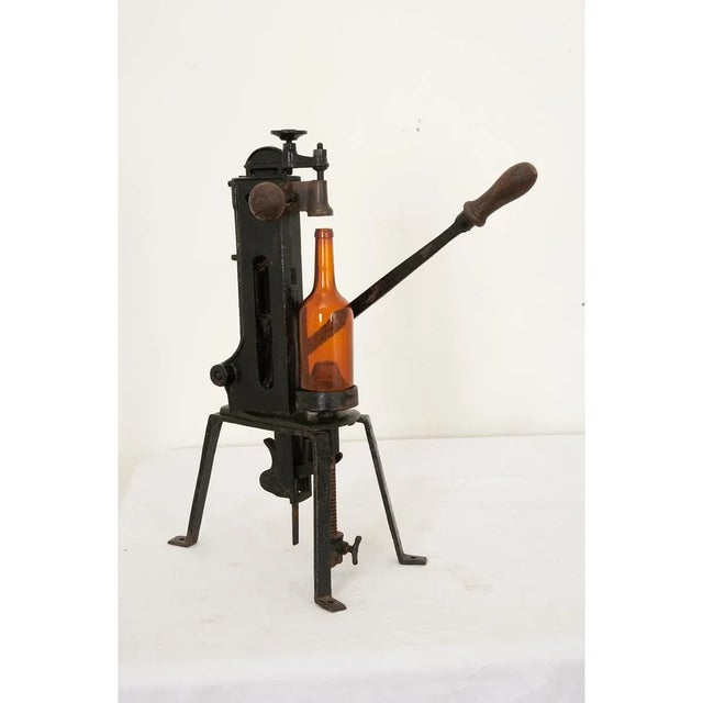 Metal French 19th Century Iron Pharmaceutical Bottle Corker For Sale - Image 7 of 7