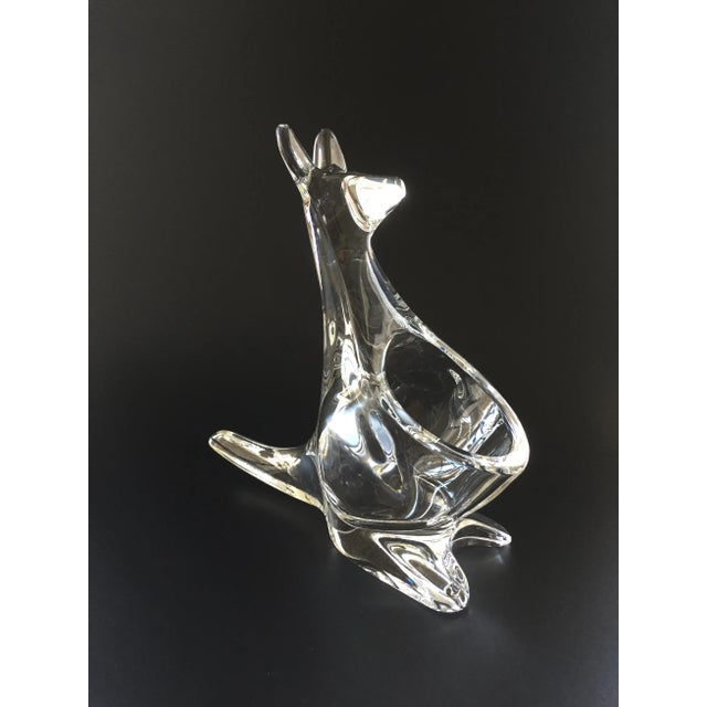 Mid-Century Modern Modern Blown Art Glass Kangaroo Figural Pencil Holder & Paperweight For Sale - Image 3 of 11