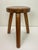 French Wooden Tripod Stool in the style of Charlotte Perriand, 1960s For Sale - Image 4 of 9