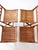 Antique Slat Wood Folding Chairs Set 4 For Sale - Image 6 of 14