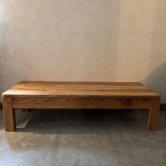 Coffee Table in Raw Wood For Sale - Image 6 of 6