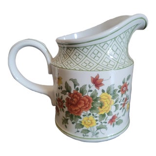 Vintage Villeroy and Boch Mettlach Vitroporzellan Pitcher For Sale