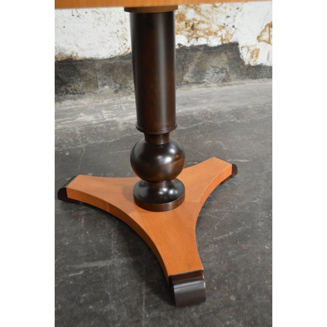 1930s Swedish Art Deco Moderne Round Pedestal End or Side Table For Sale - Image 5 of 8