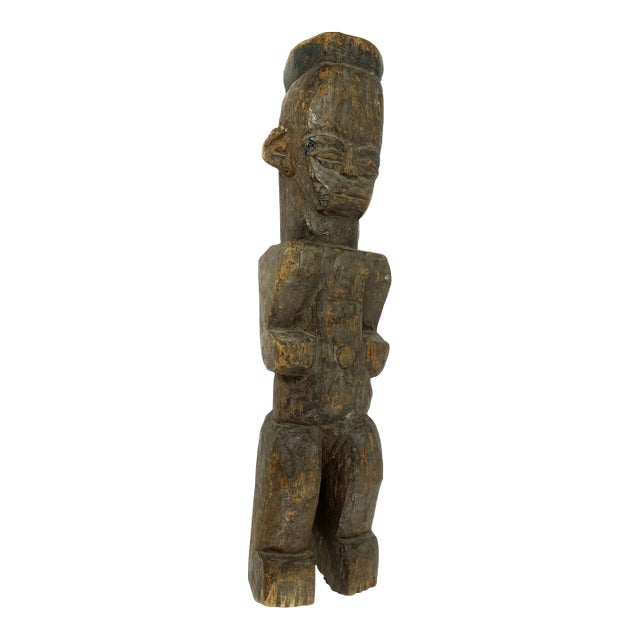 Early 20th Century Urhobo Shrine Wood Figure Nigeria For Sale
