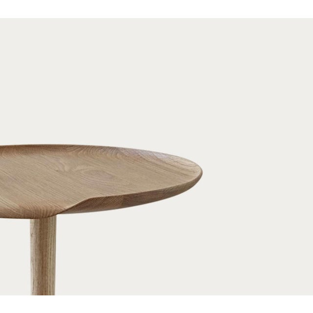 Contemporary Akande Side Table in Oak by Jonas Lyndby Jensen for One Collection For Sale - Image 3 of 14