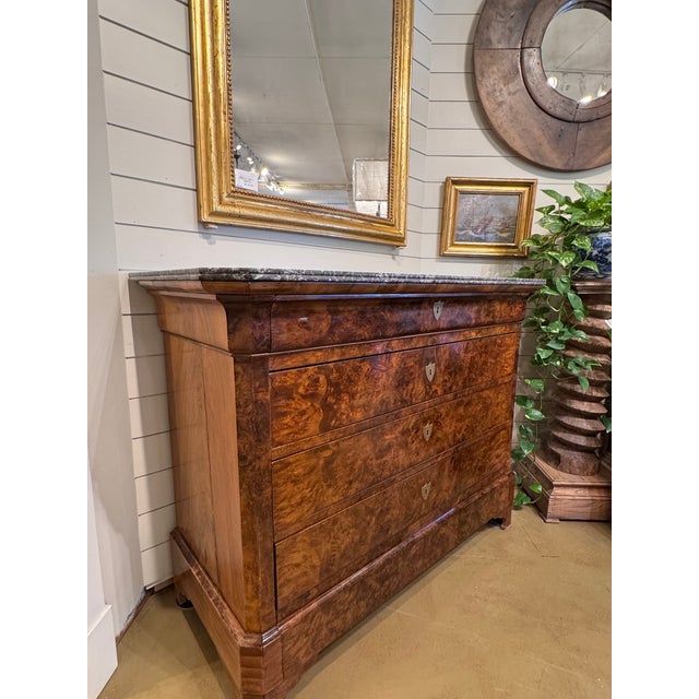 19th Century Louis Philippe Chest With Marble For Sale In Nashville - Image 6 of 17