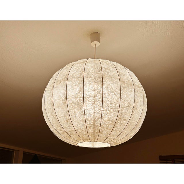 Large Vintage Cocoon Pendant Light from Goldkant Leuchten, 1960s For Sale - Image 12 of 17