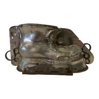 Antique Late 19th Century French Boot Chocolate Mold For Sale