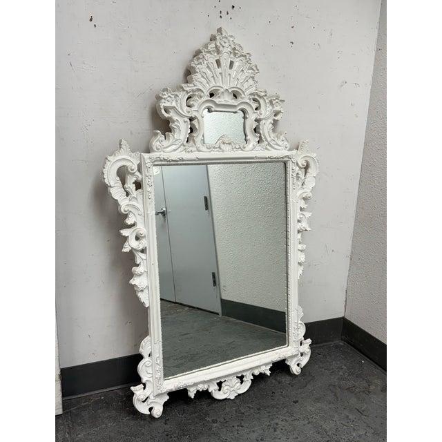 Hollywood Regency Hollywood Regency Wall Mirror, Circa 1970 For Sale - Image 3 of 14