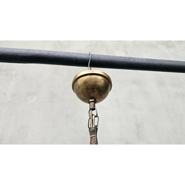 Art Nouveau Brass Lamp, 1890s For Sale - Image 5 of 8