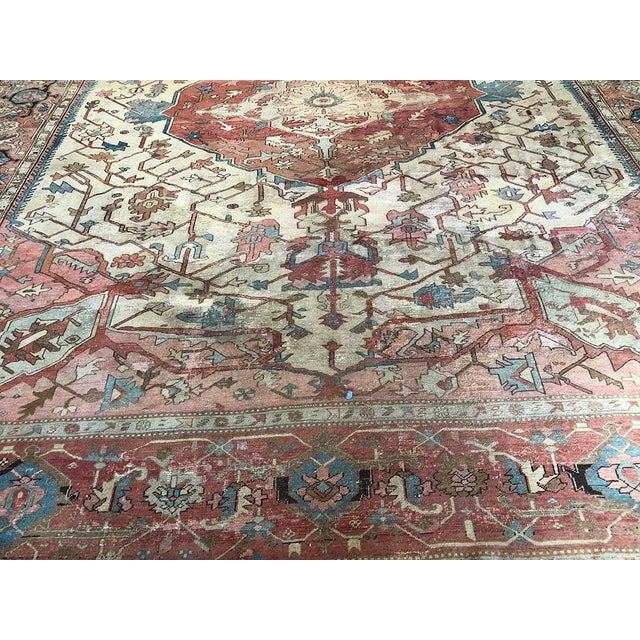 Antique Serapi Rug For Sale - Image 11 of 13