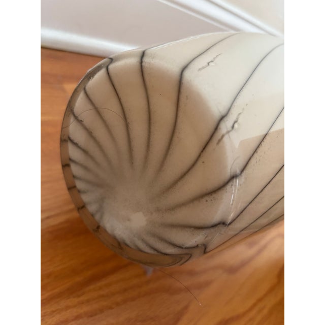 Mid-Century Modern Mid-Century Modern Giant Striped Glass Baluster Vase For Sale - Image 3 of 8