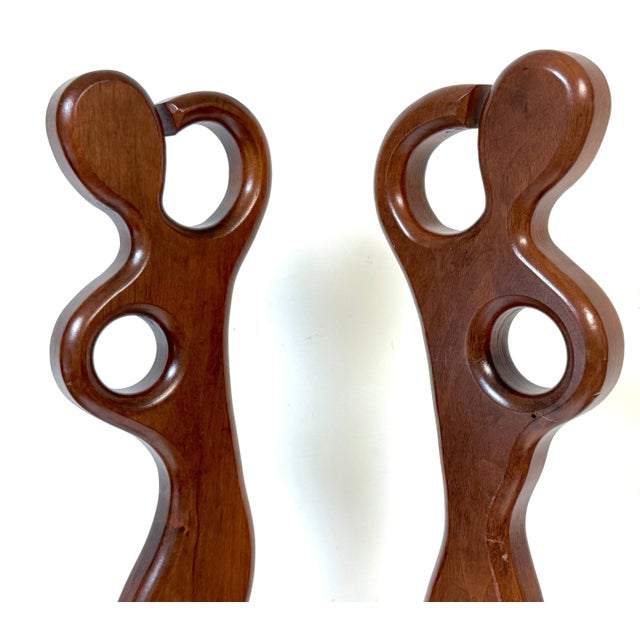 Pair William Westenhaver for Witco Teak Sculptures — The Boater and The Surfer For Sale In West Palm - Image 6 of 12