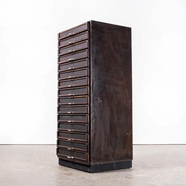 Multi Drawer Collectors Bank of Drawers, 1930s For Sale - Image 9 of 10