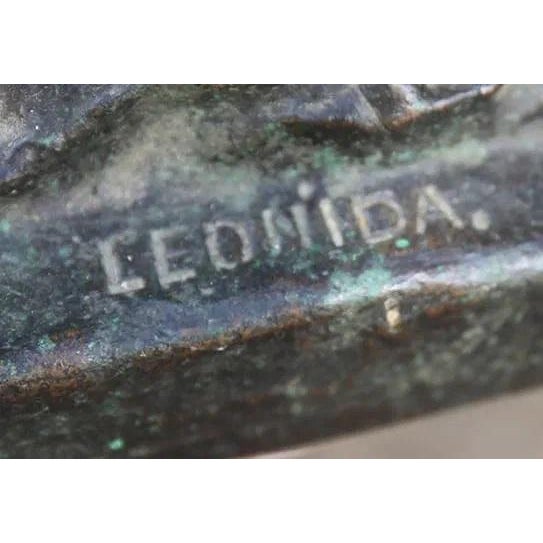 Leonida Bronze 29" base 16.5"x21" Nude seated girl