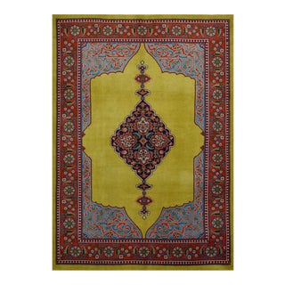 1920s Vintage Persian Tabriz Rug - 4′ × 6′5″ For Sale