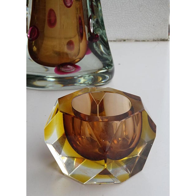 1960s Murano Glass Cognac Bowl, 1960s For Sale - Image 5 of 7