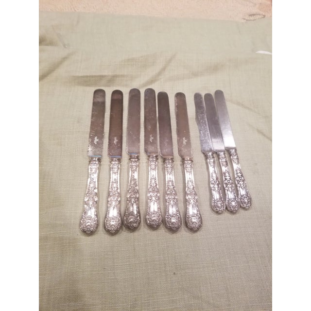 Nine Antique Tiffany Sterling Knives For Sale - Image 10 of 12