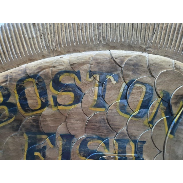 Boston Fish Market Trade Sign For Sale - Image 9 of 12