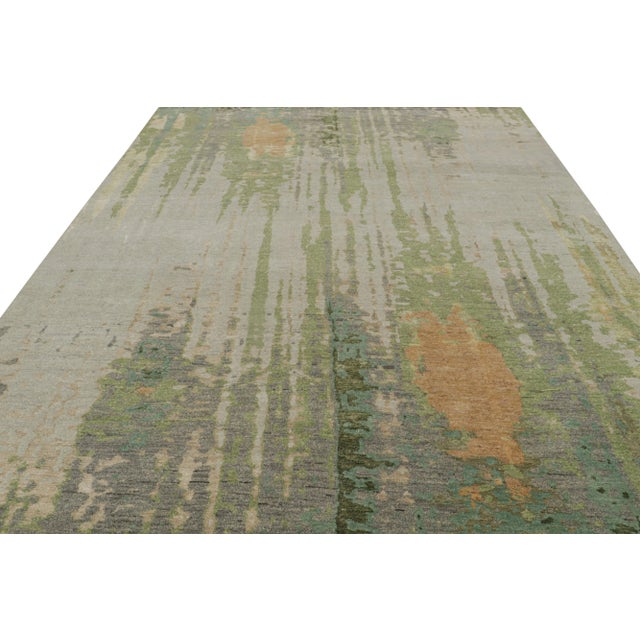 Contemporary Rug & Kilim’s Contemporary Abstract Rug With Polychromatic Patterns For Sale - Image 3 of 7