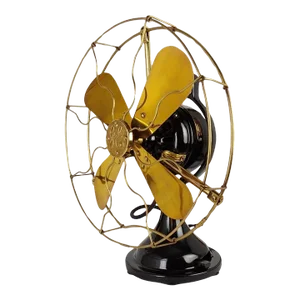 Restored Circa 1914 General Electric Continuous Oscillator Round Back Desk Fan