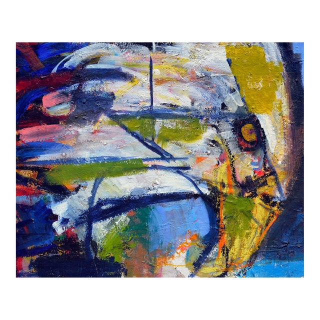 Promise of Spring Eagle San Francisco Abstract Expressionist Oil on Canvas by Kristin Cohen For Sale