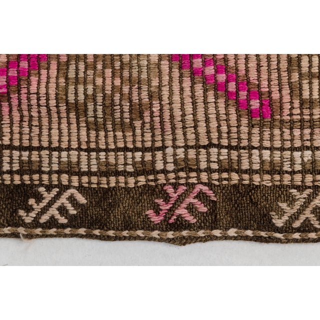 Vintage Anatolian Wool Area Kilim For Sale - Image 4 of 10