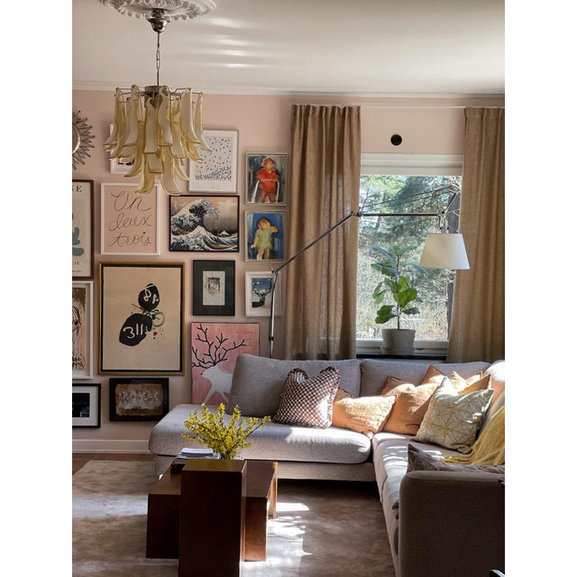 Contemporary Honey-Colored Murano Glass Chandelier For Sale - Image 3 of 6