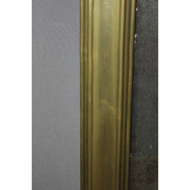 Brass and Mercury Bistro Mirror, 19th Century For Sale - Image 5 of 14