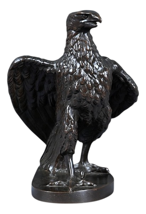 After T. Gechter, The Watchful Eagle, Late 19th Century, Bronze