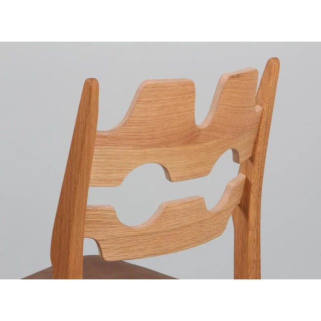 Wood Model Razorblade Oak Dining Chair by Henning Kjærnulf, Denmark, 2023 For Sale - Image 7 of 9
