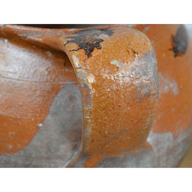 19th Century Italian Orange Glazed Terra Cotta Jar Chairish