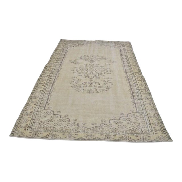 Beige Vintage Anatolia Carpet For Sale