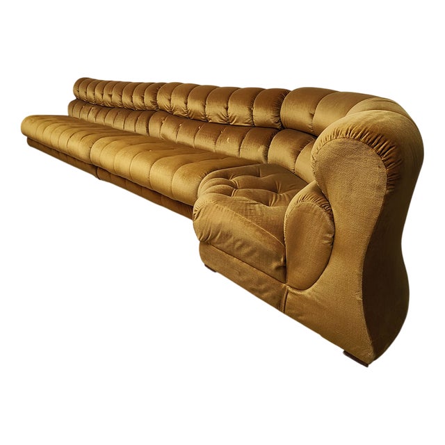 Mid-Century Golden Hour Modular Sofa, 1970s, Set of 3 For Sale