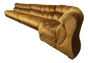 Mid-Century Golden Hour Modular Sofa, 1970s, Set of 3