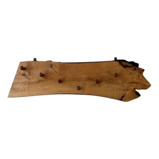 Vintage Wooden Coat Rack, 1960s For Sale