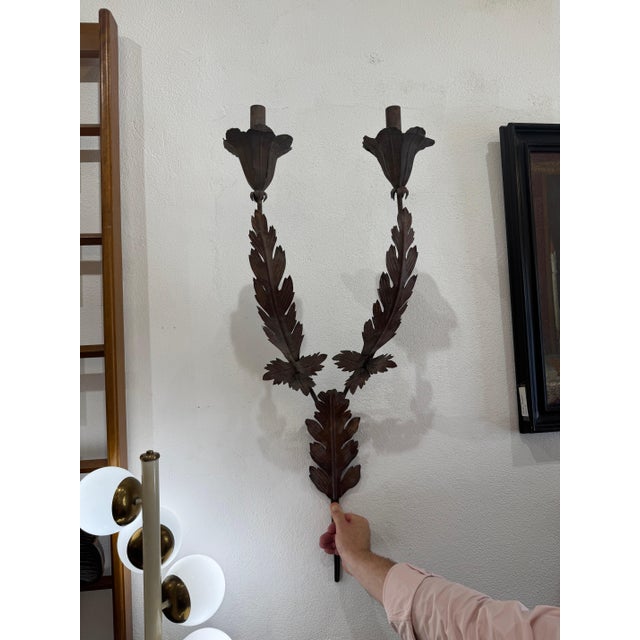 18th Century Pair of French 18th Sconces For Sale - Image 5 of 7