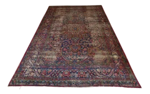 1900s Antique Persian Kerman Lavar Rug-9'x 13'