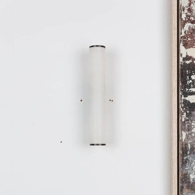 Small Sarral Alabaster Wall Light from Pure White Lines For Sale - Image 6 of 9