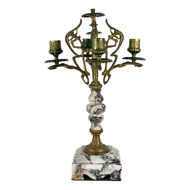 Art Nouveau Candelabra, 1890s For Sale