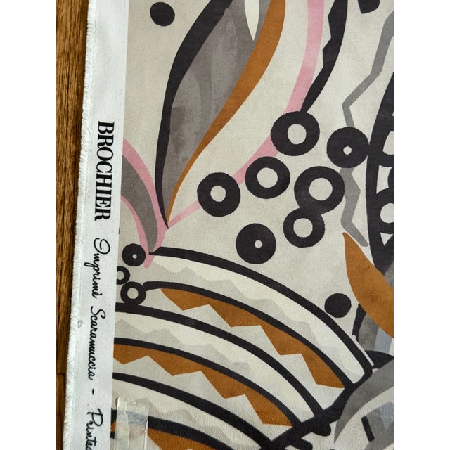 2020s Imprimè Scaramuccia 002 Rossa by Brochier 6 1/2 Yards Fabric For Sale - Image 5 of 5