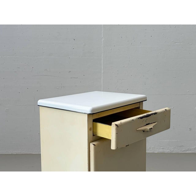 Industrial Steel Sheet Chest of Drawers by R. Daurat, France, 1950s For Sale - Image 16 of 18