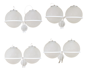 Mod. 239/2 Wall Lamps by Gino Sarfatti for Arteluce, 1970s, Set of 4
