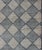 Measures: 7'10 x 16'5. Modern Gallery Rug with Large-Scale Diamond Pattern in Cream and Slate Blue. Keivan Woven Arts /...